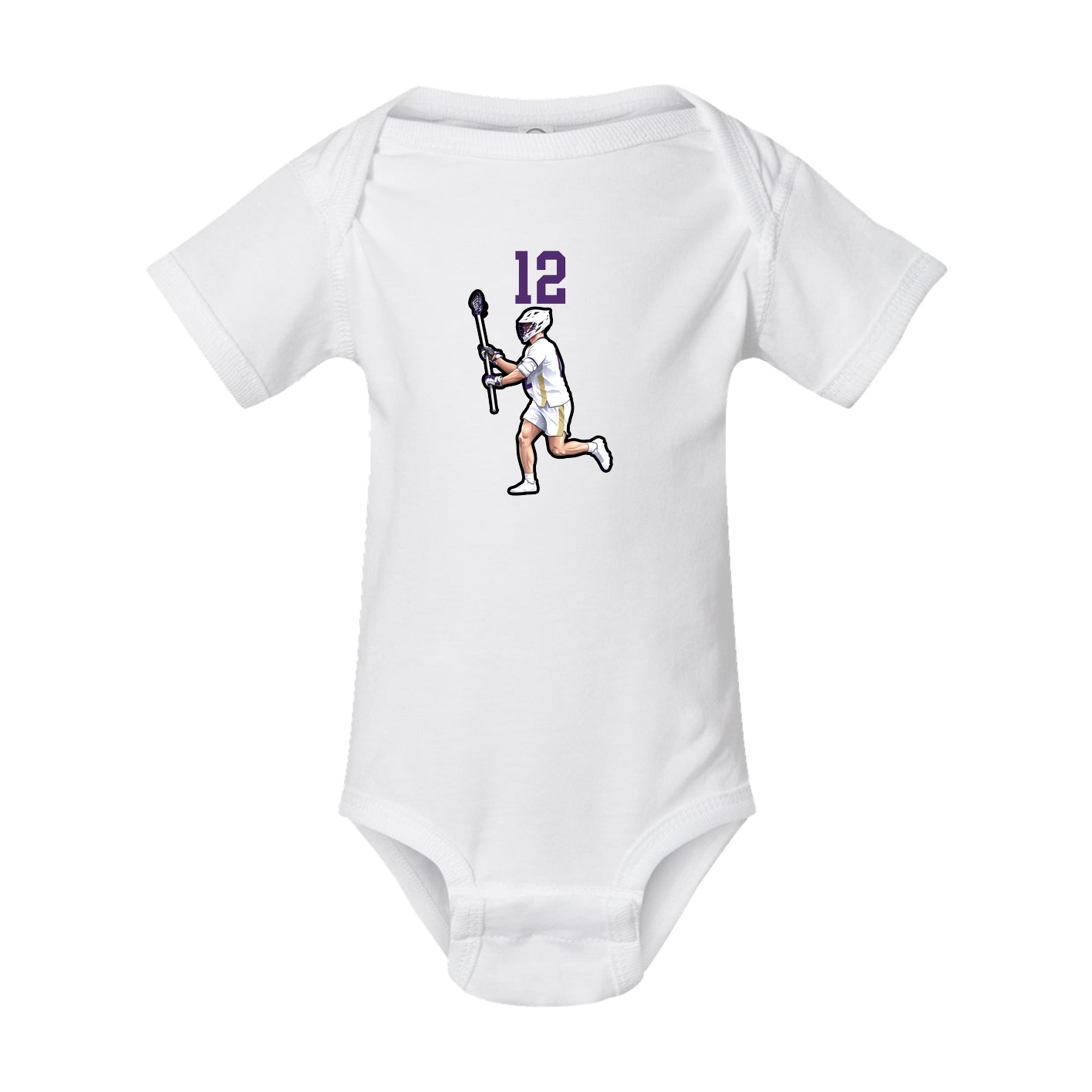 Baby Onesie — Number Top in White