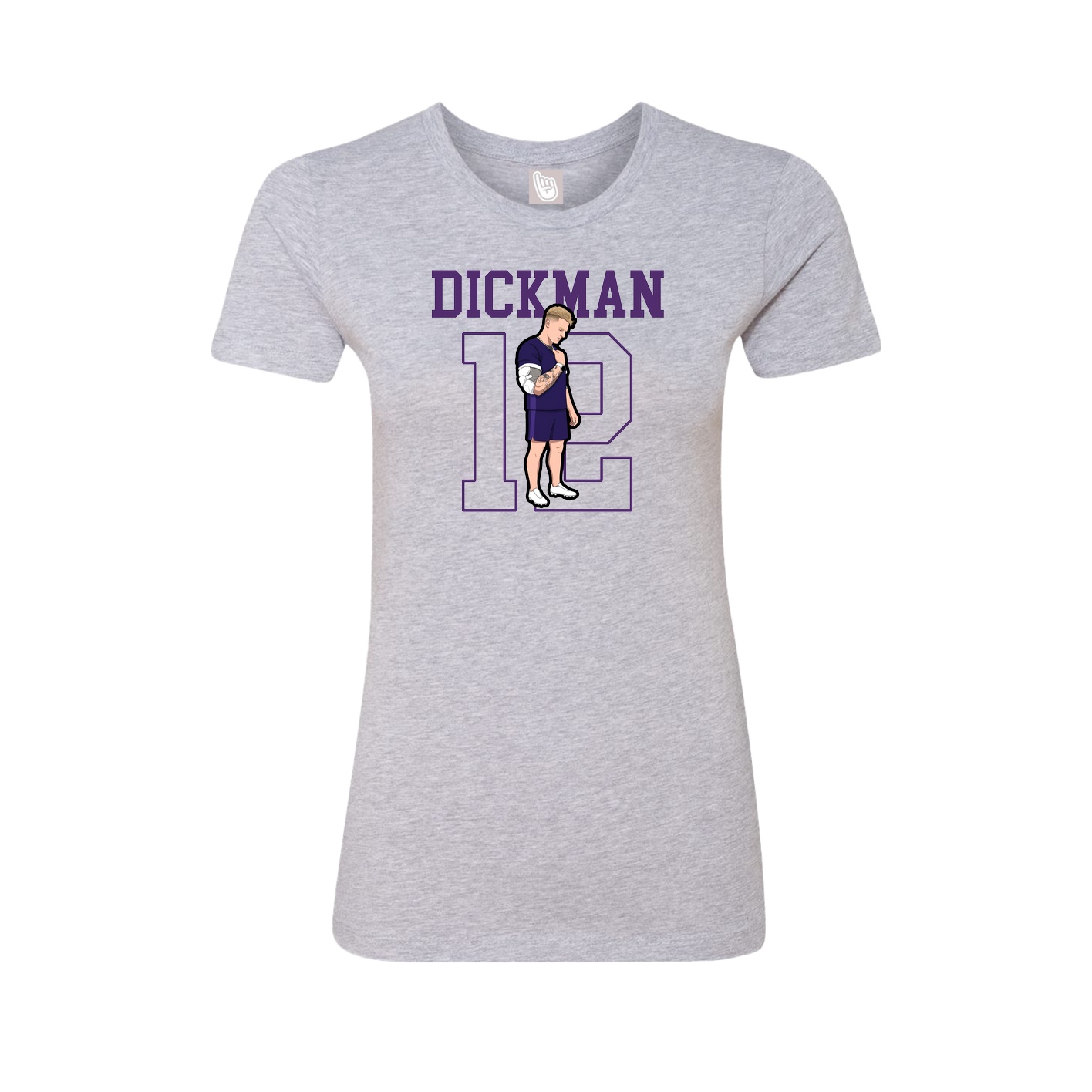 Fitted Women's Tee — Shirsey in Grey