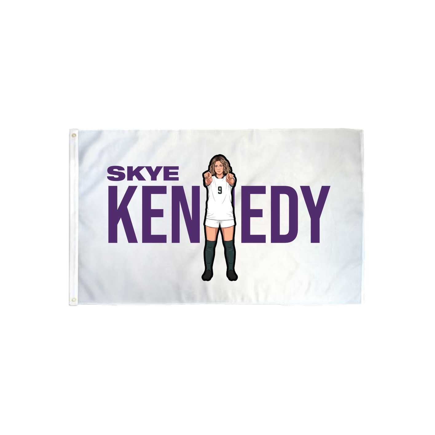 3x5 Flag — Player Name in Classic