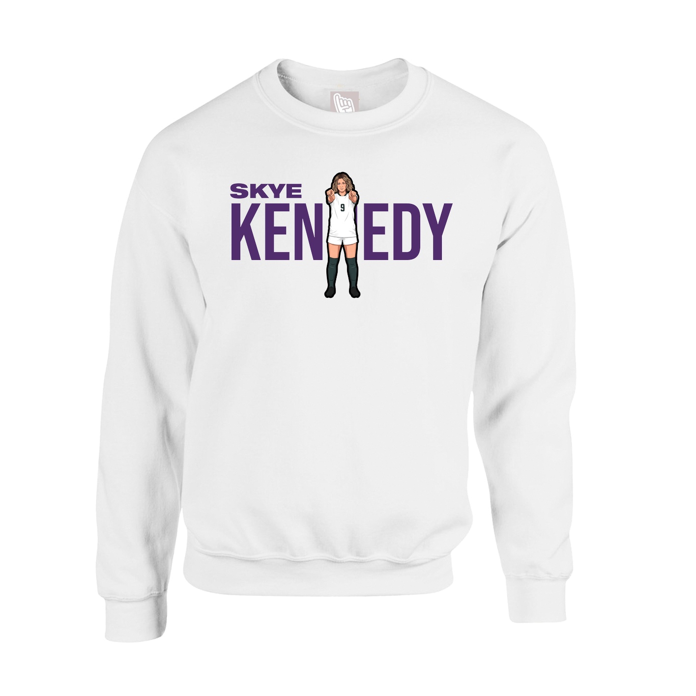 Fleece Crew — Player Name in White
