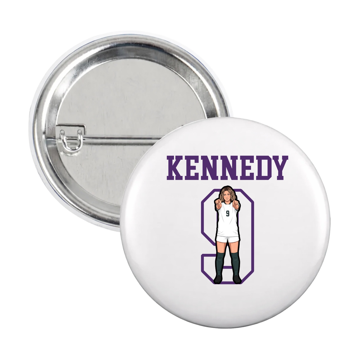 Game Day Button — Shirsey in White