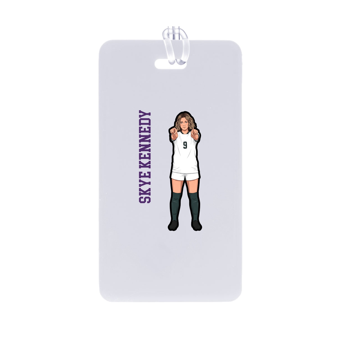 Bag Tag — Name Vertical in Classic