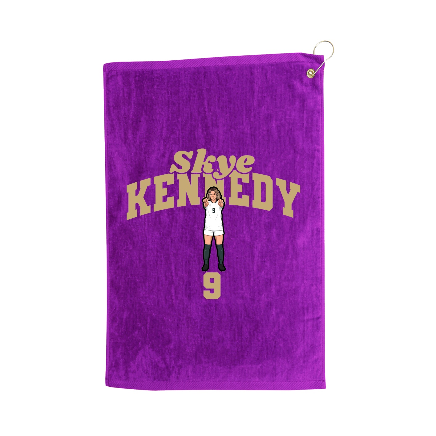 Golf Towel — Signature Arch in Purple