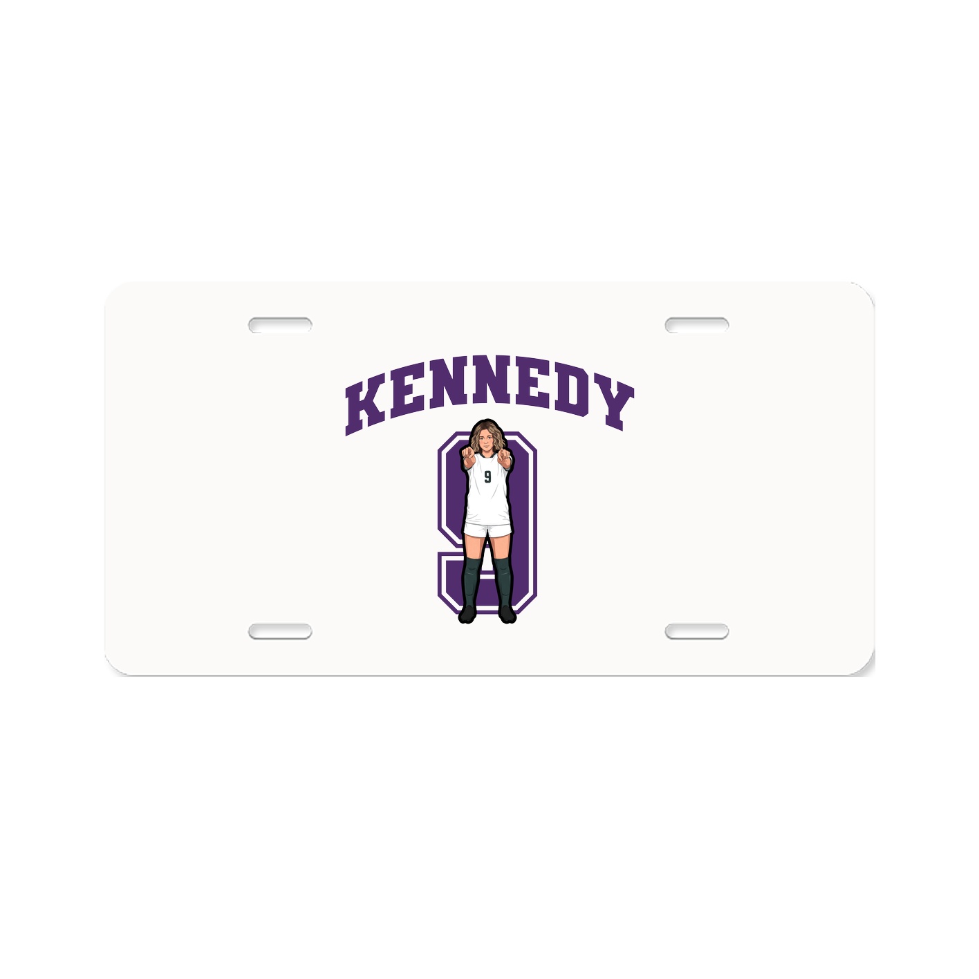 License Plate — Number in Classic