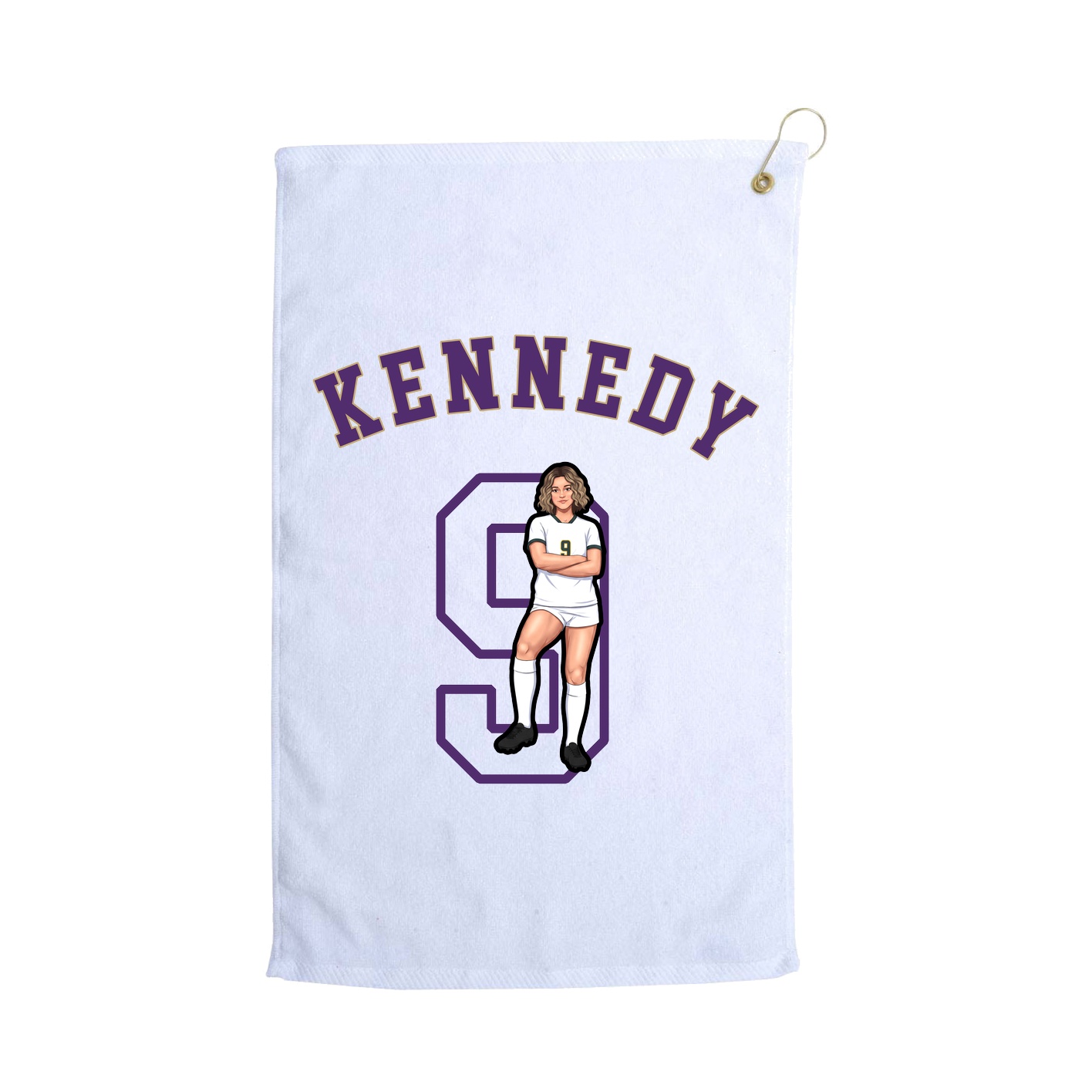 Golf Towel — Shirsey Arch in White