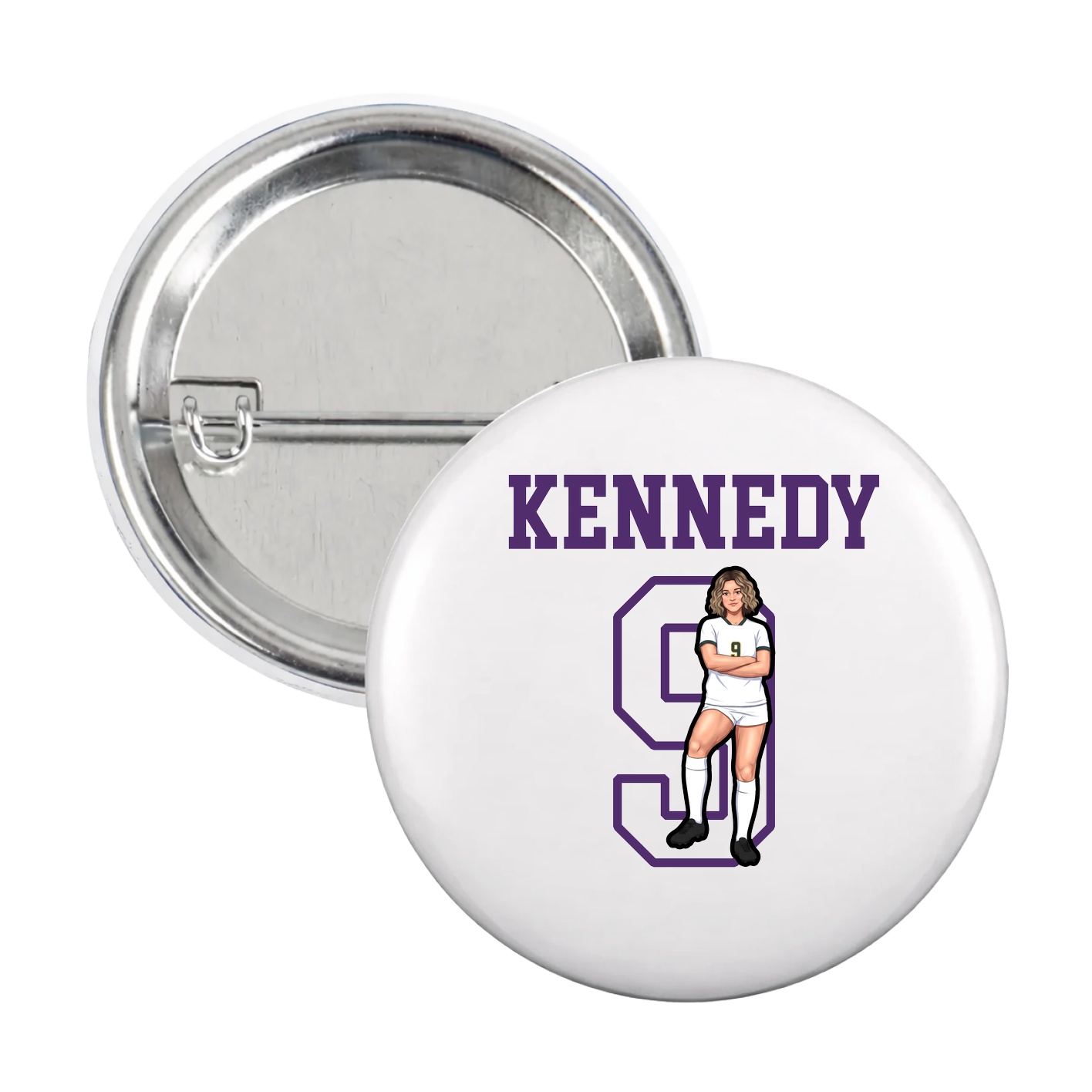 Game Day Button — Shirsey in White
