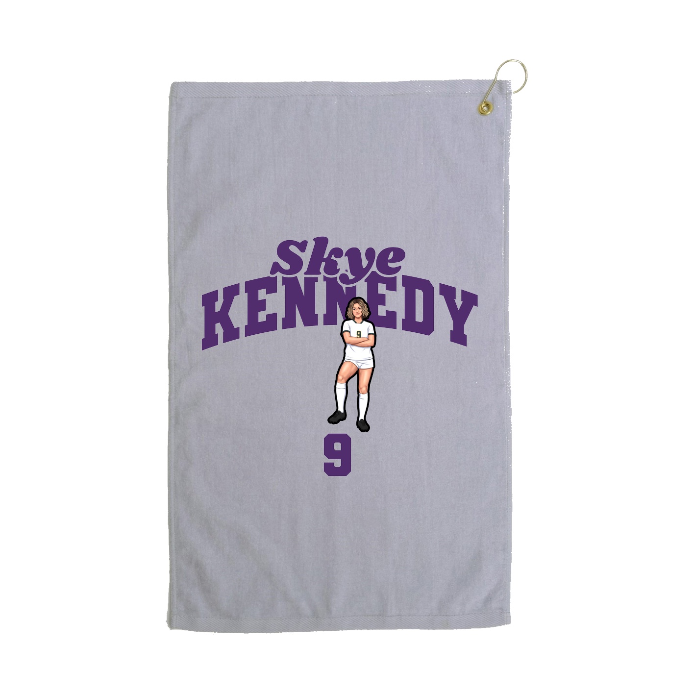 Golf Towel — Signature Arch in Grey