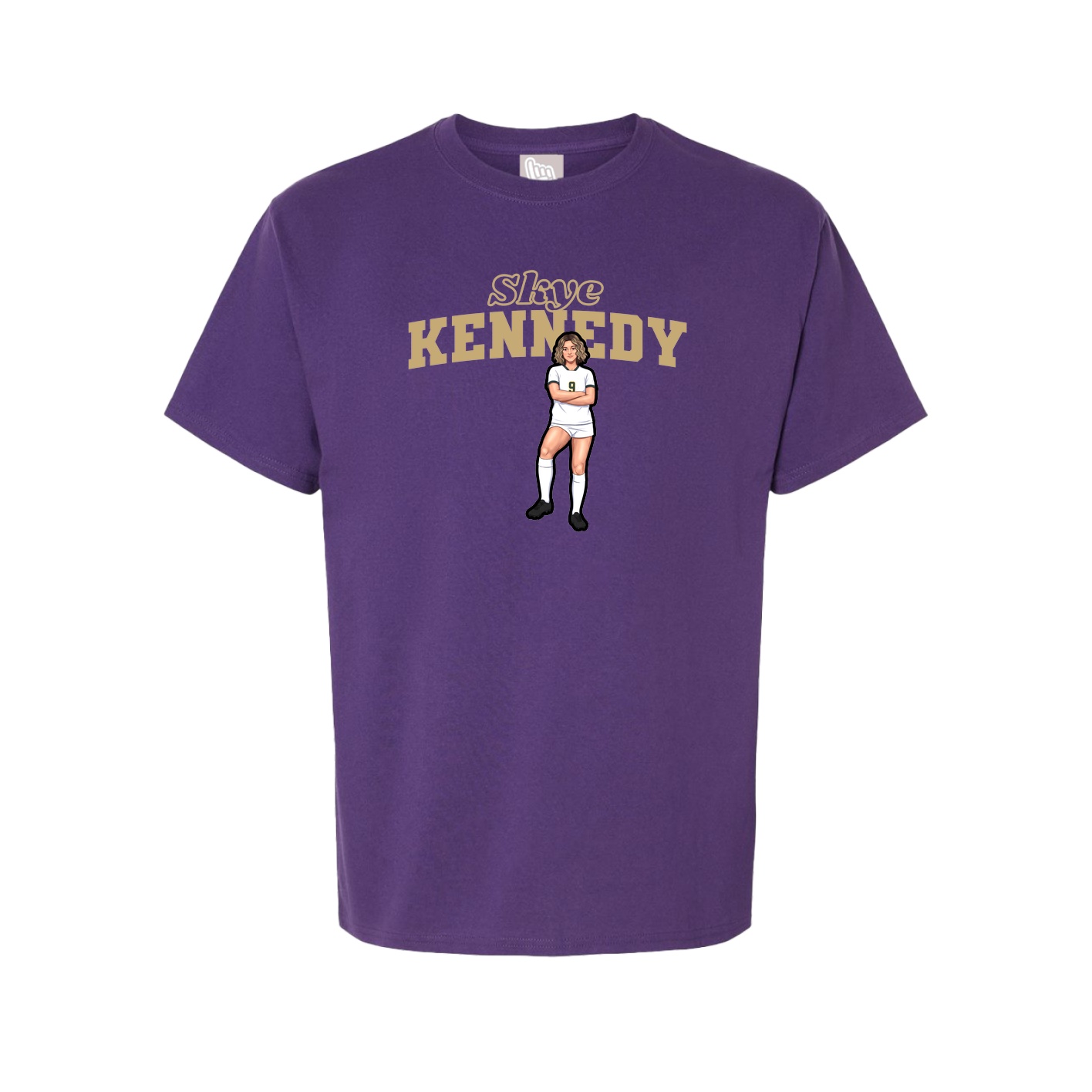 Tee — Name Arch in Purple