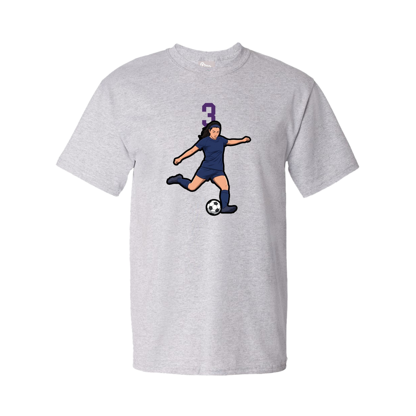 Tee — Number Top in Grey