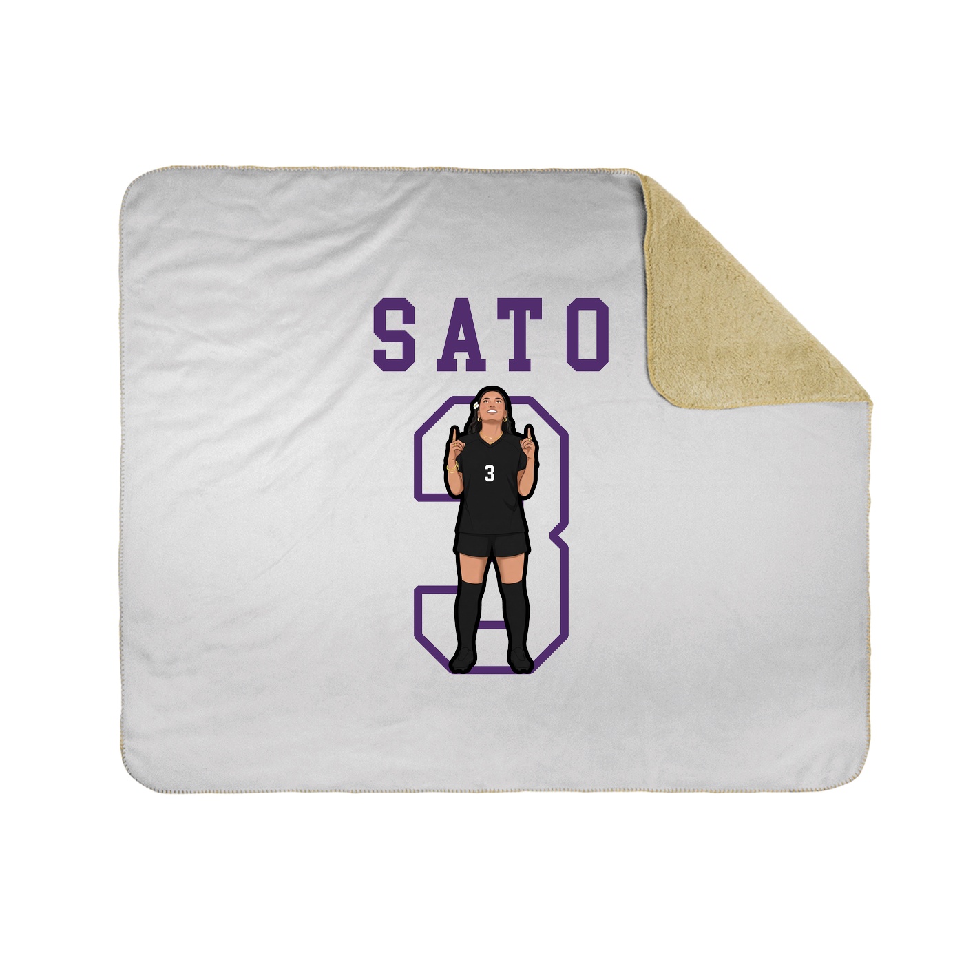 Throw Blanket — Shirsey in White