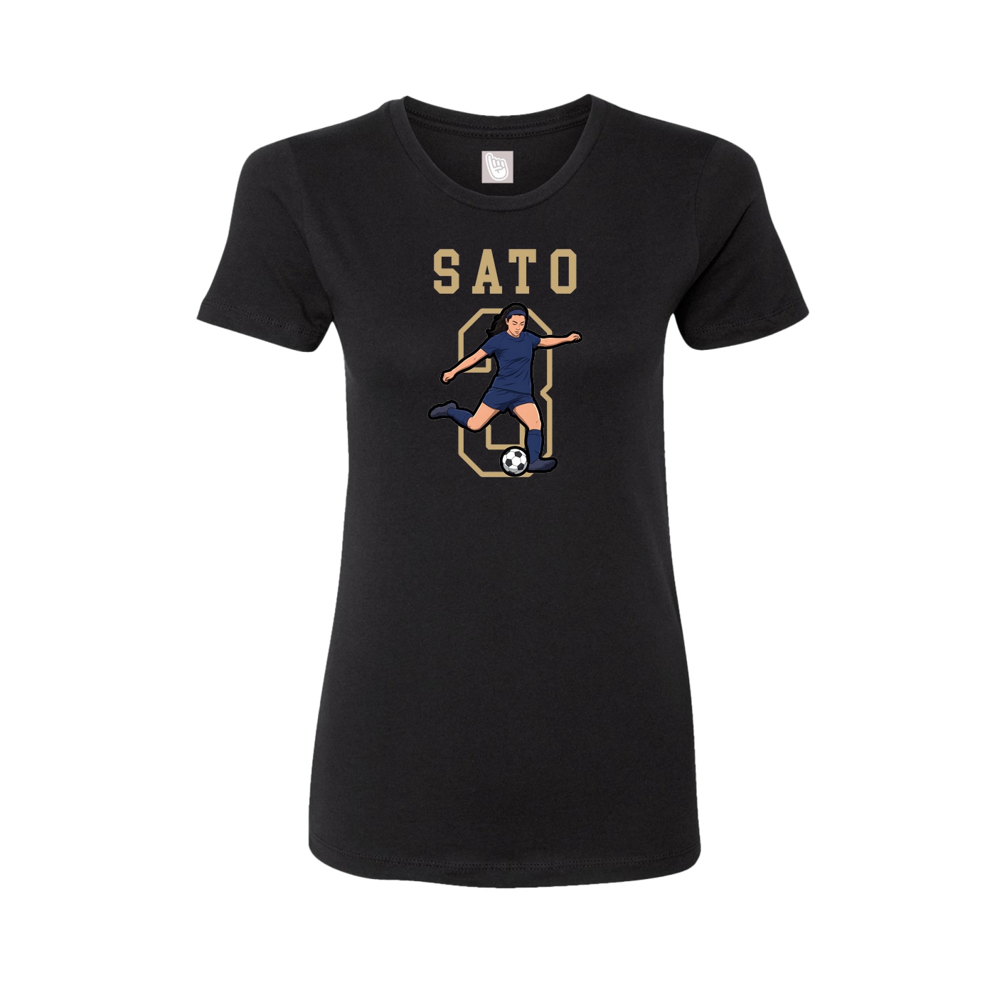 Fitted Women's Tee — Shirsey in Black