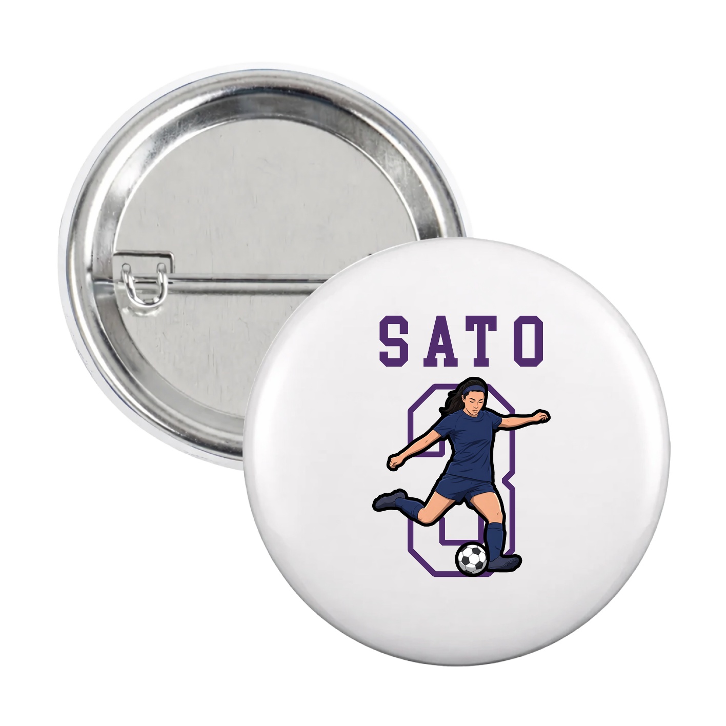 Game Day Button — Shirsey in White