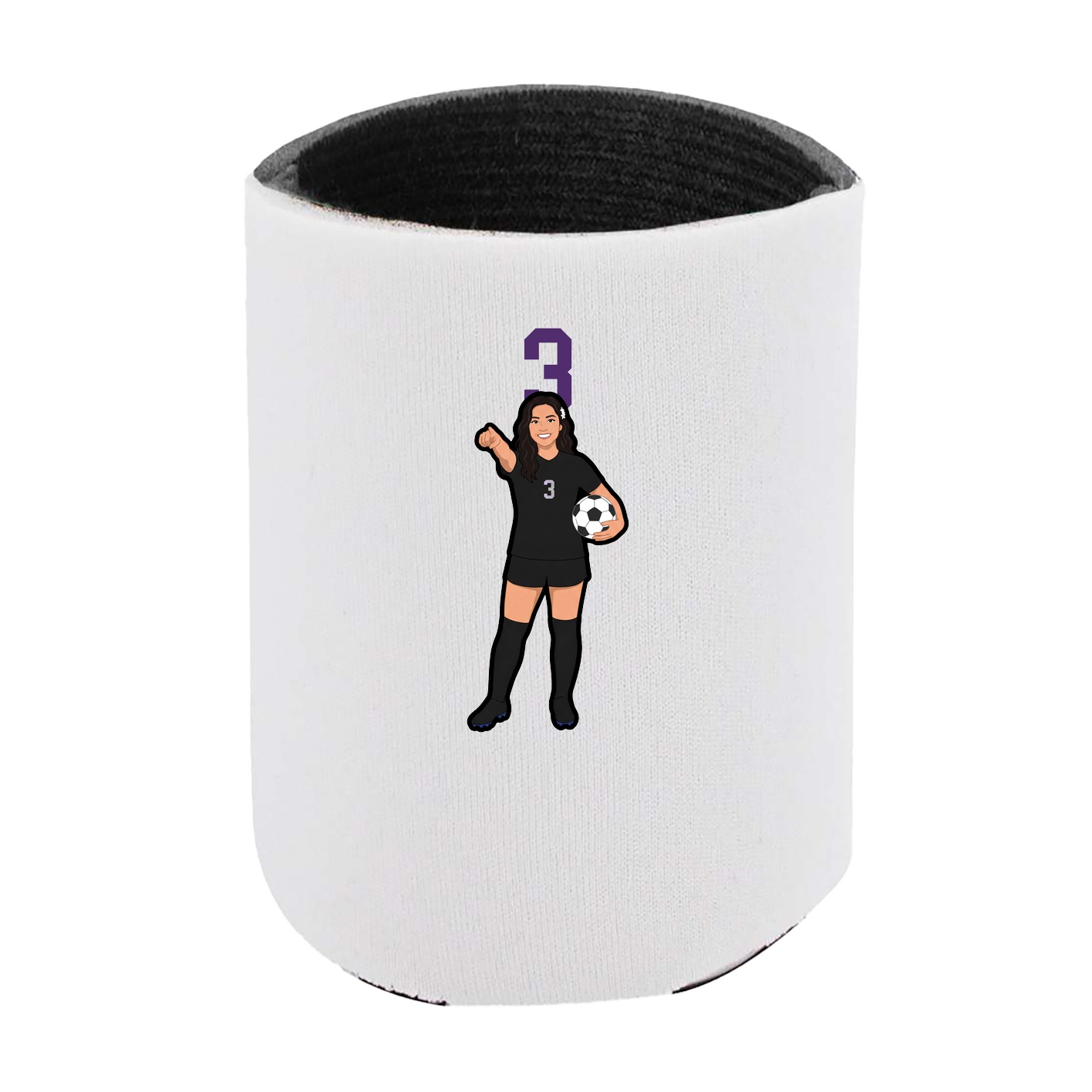 Can Holder — Number Top in White