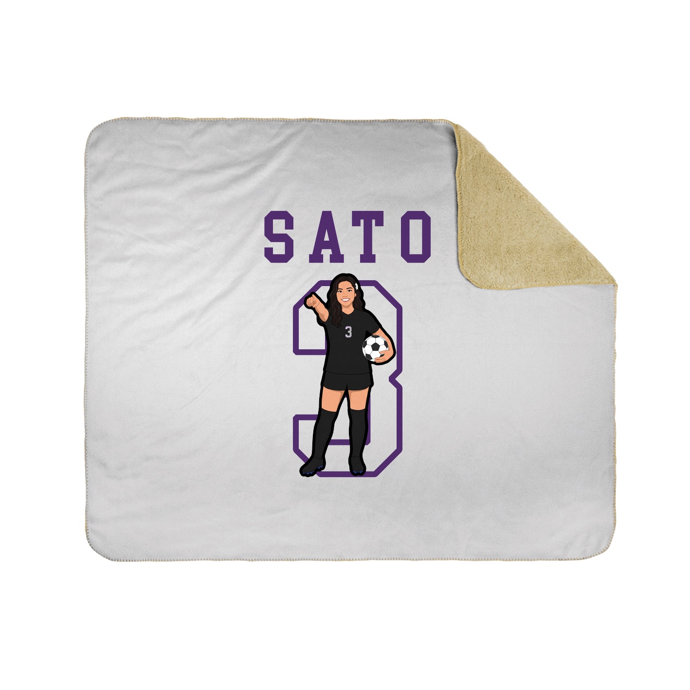 Throw Blanket — Shirsey in White