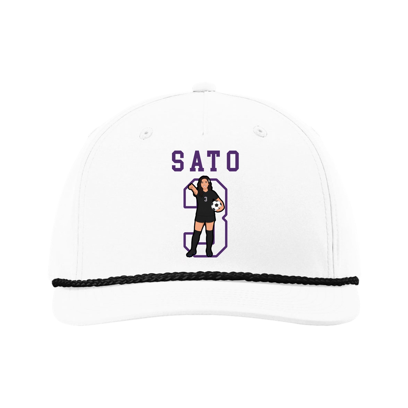 Five-Panel Classic Rope Cap — Shirsey in White