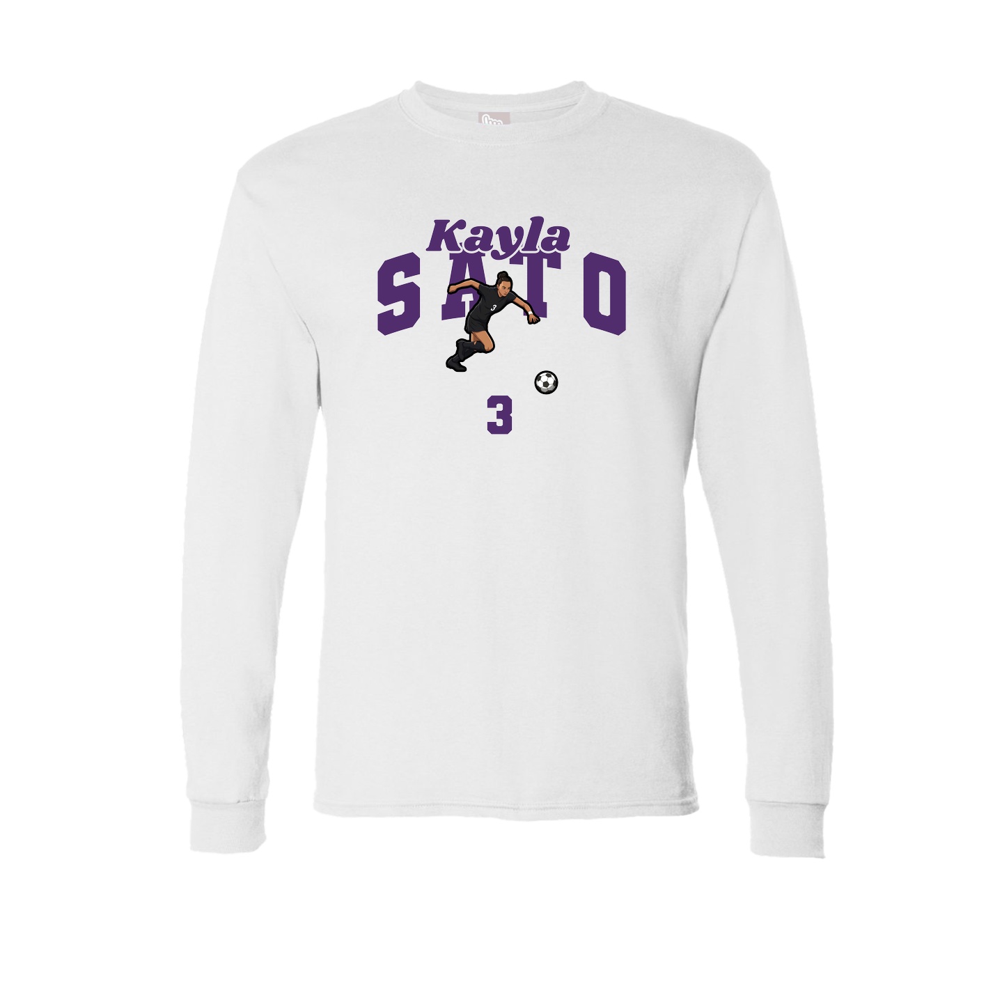 Long Sleeve Tee — Signature Arch in White