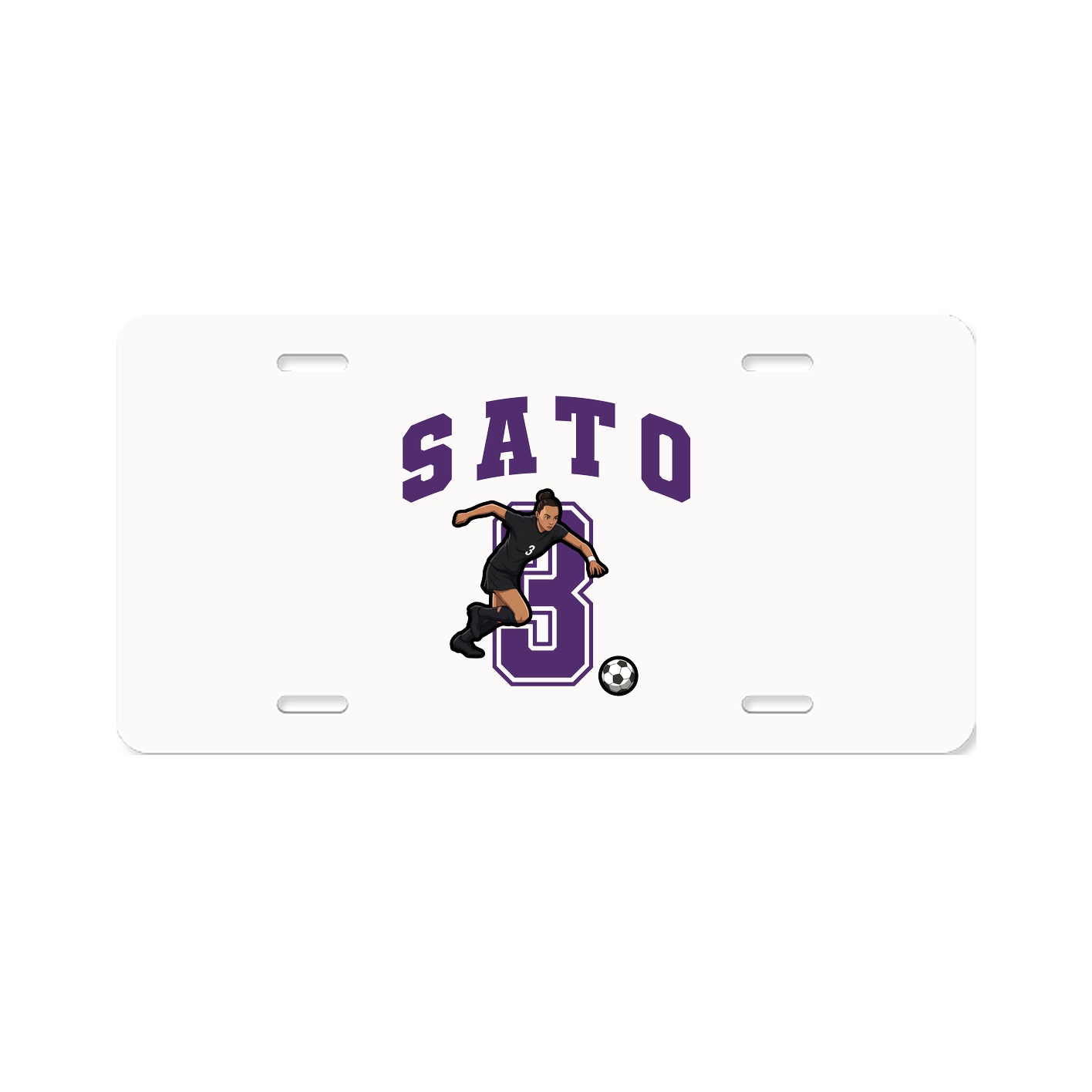 License Plate — Number in Classic