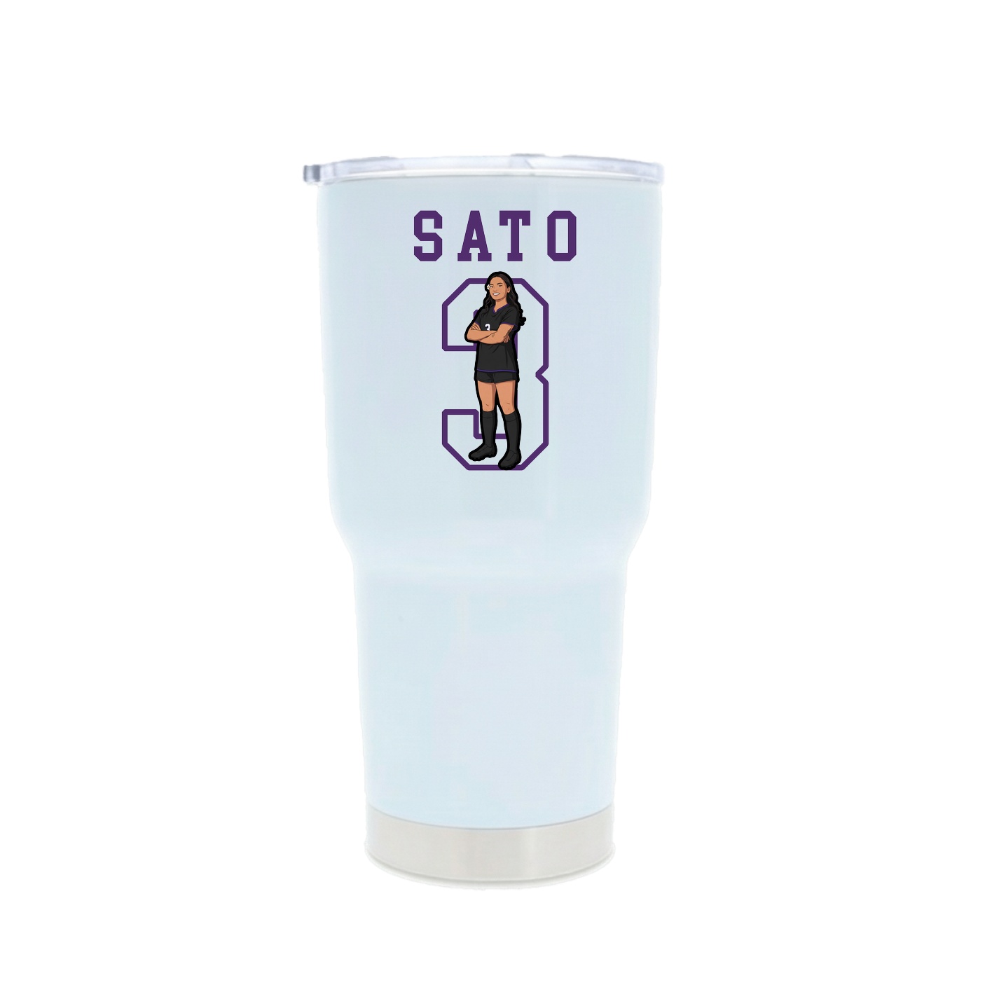 30oz Stainless Steel Tumbler — Shirsey in White