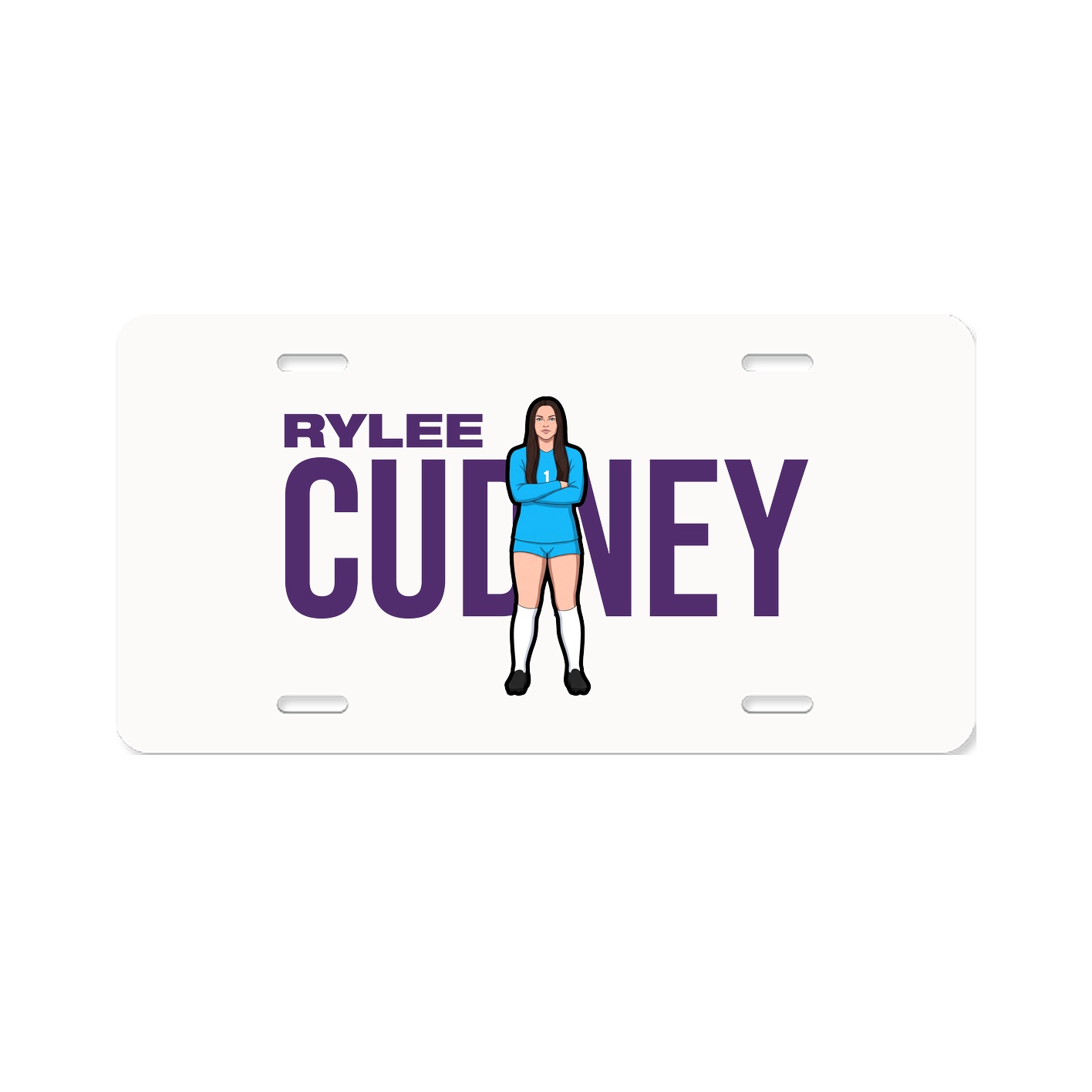 License Plate — Player Name in Classic