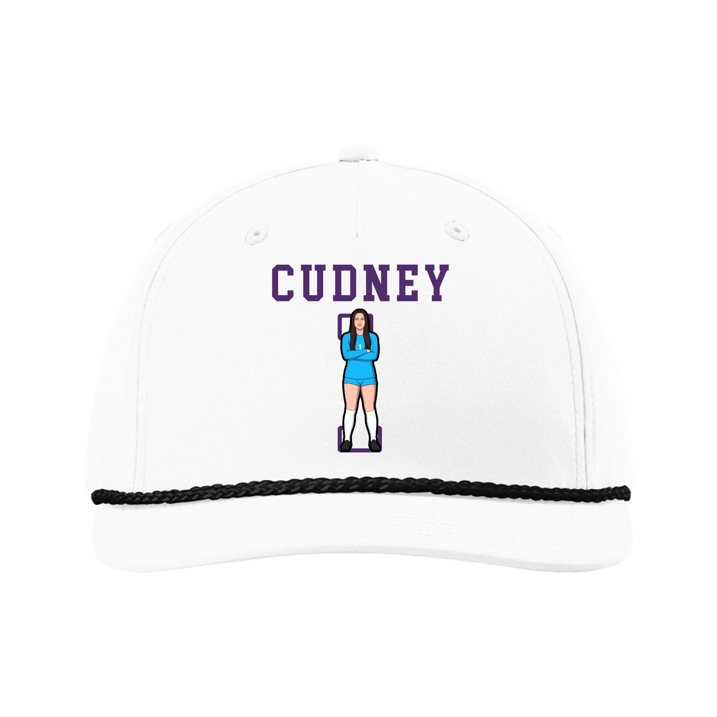 Five-Panel Classic Rope Cap — Shirsey in White