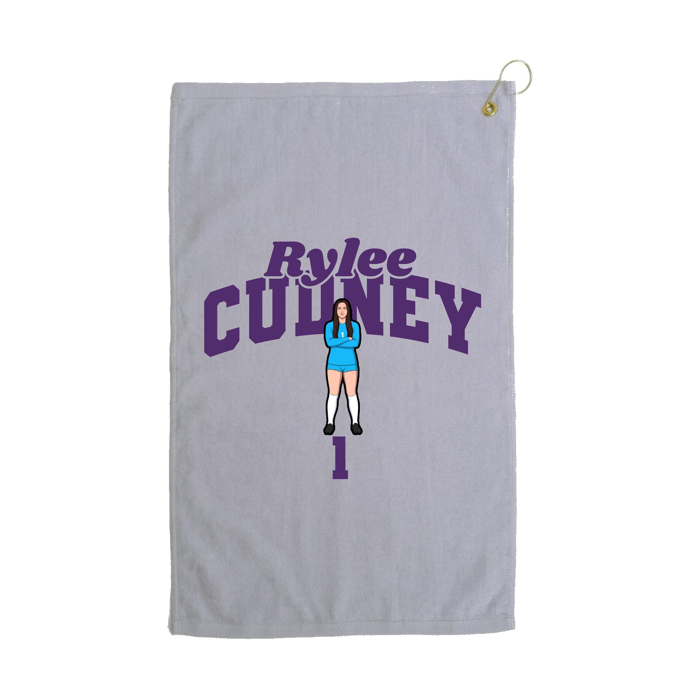 Golf Towel — Signature Arch in Grey