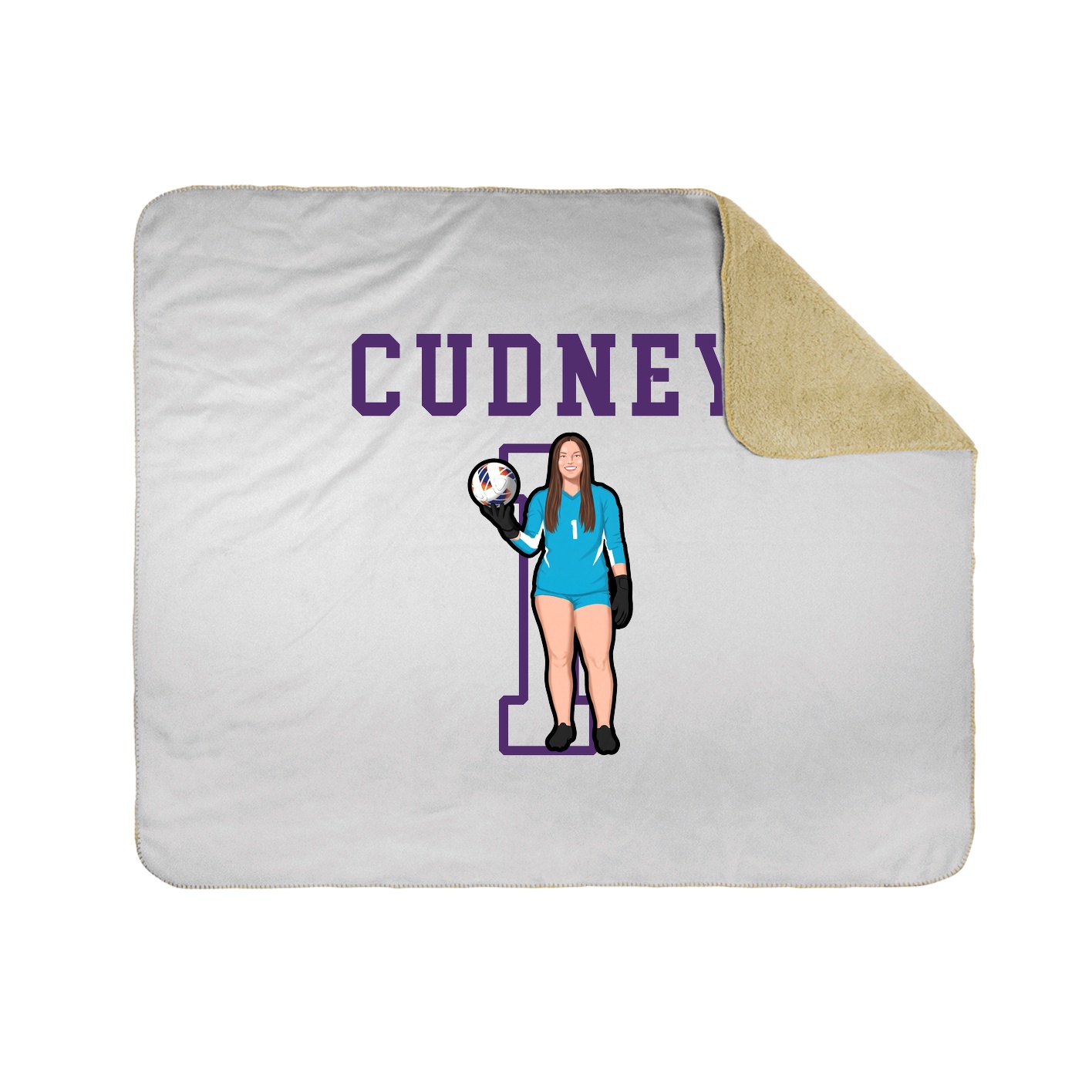 Throw Blanket — Shirsey in White