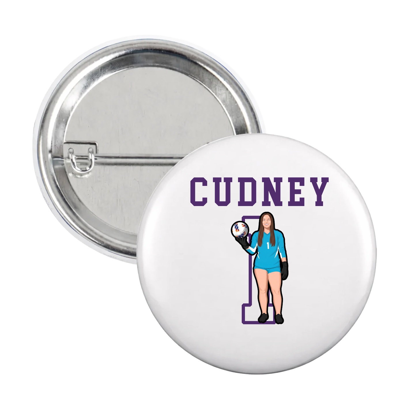 Game Day Button — Shirsey in White