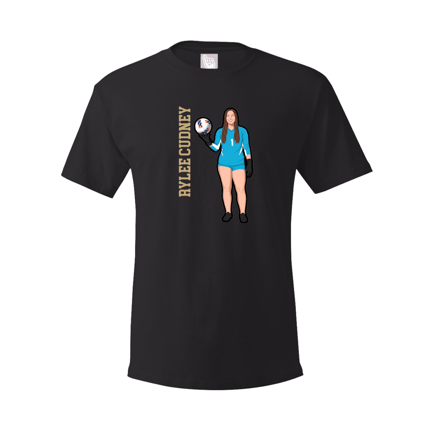 Tee — Name Vertical in Black