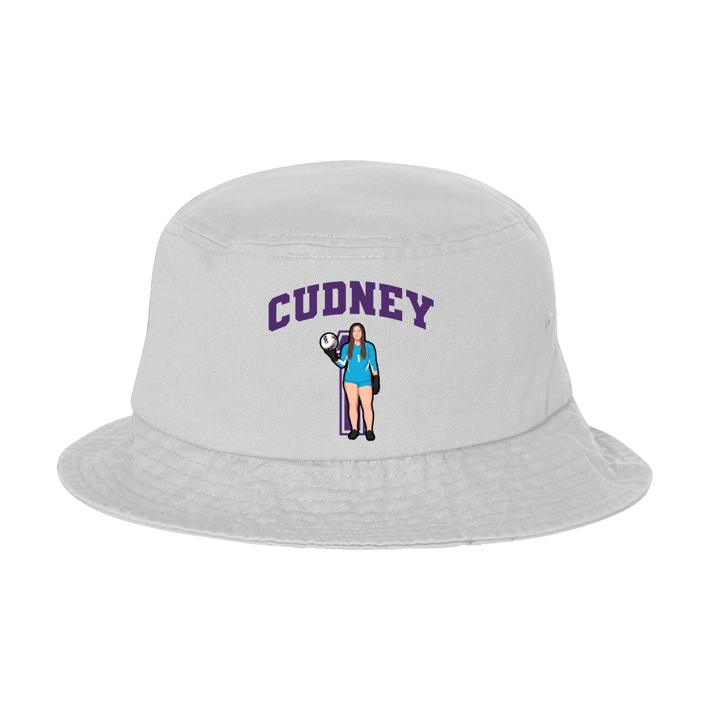 Bucket Cap — Number in White