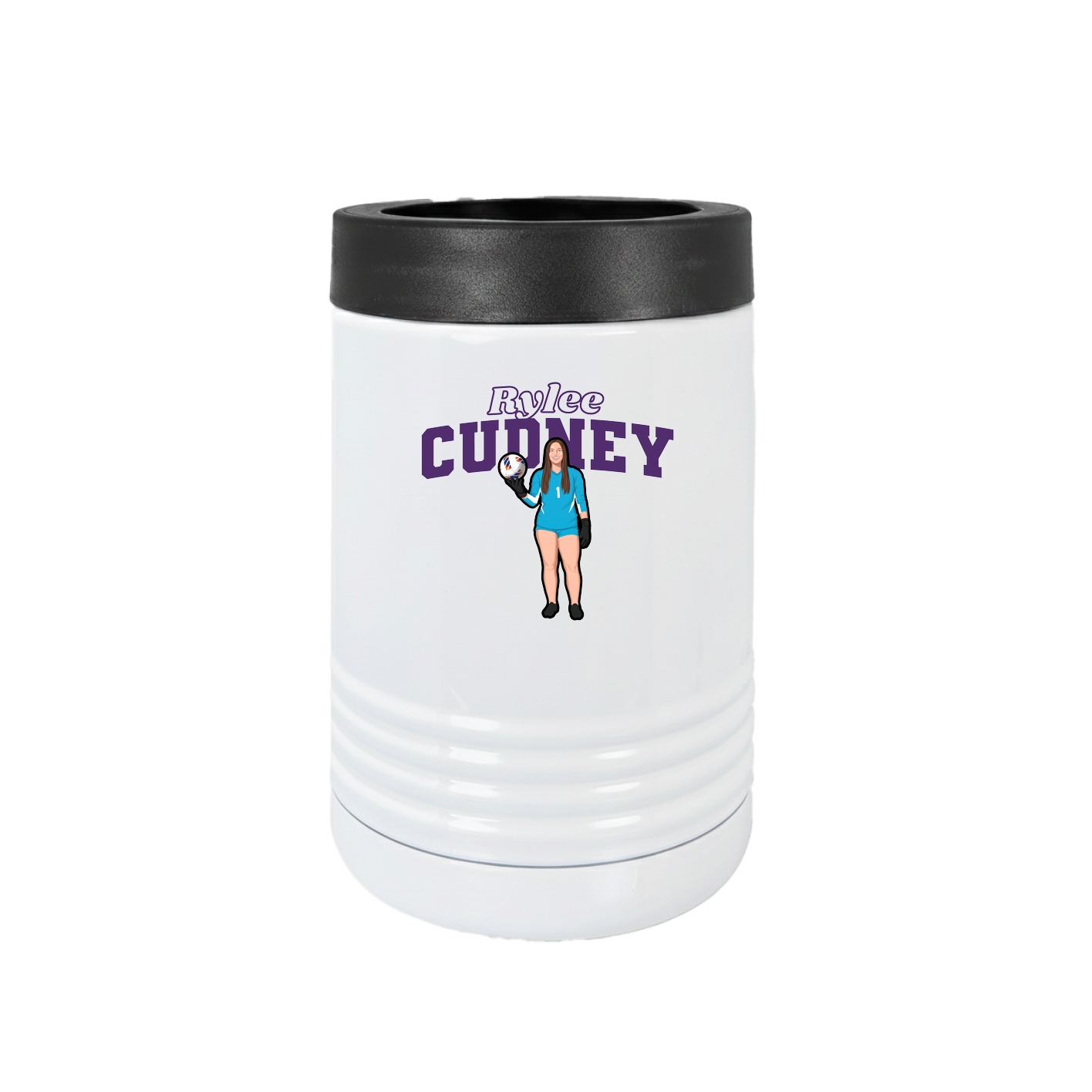 Beverage Holder — Name Arch in White