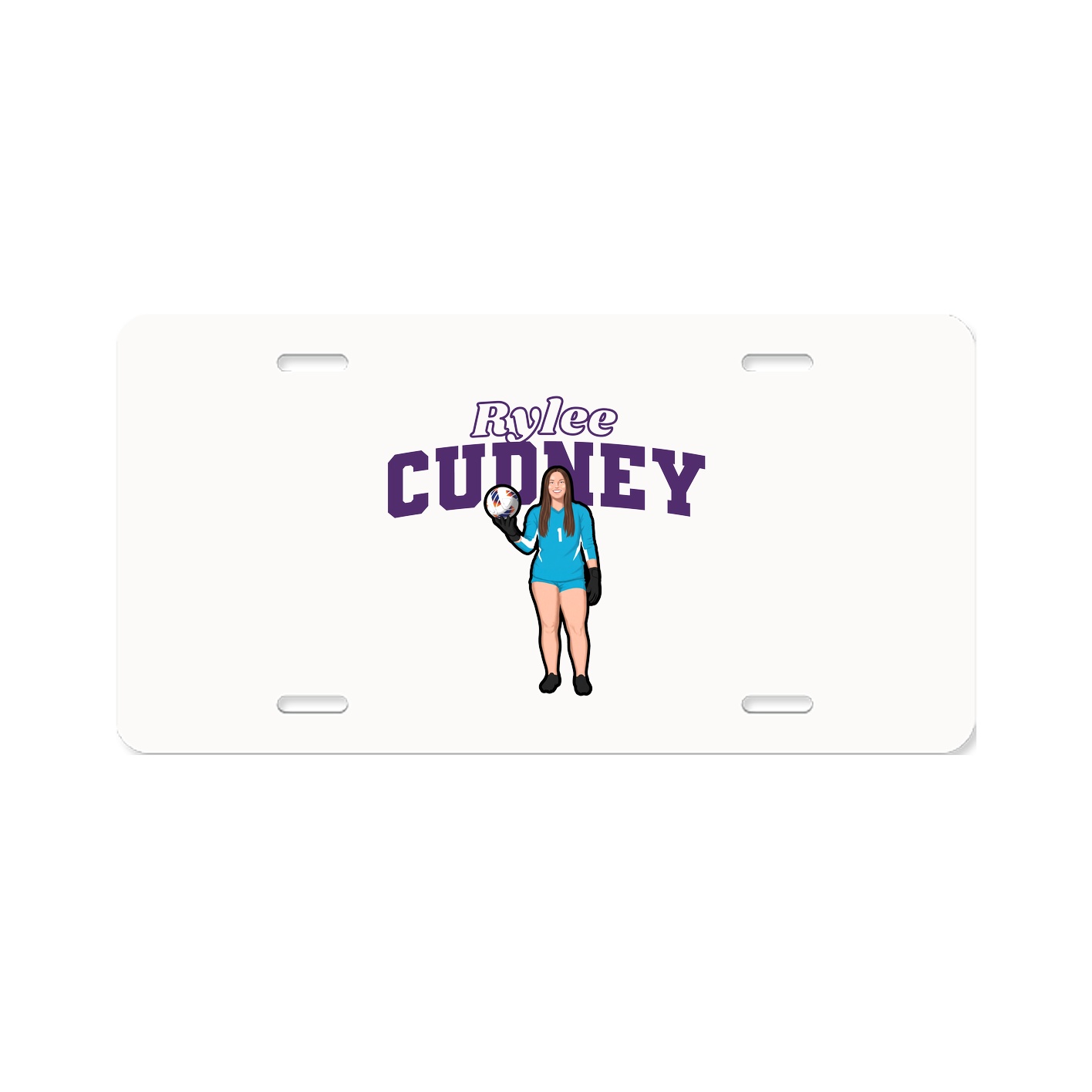 License Plate — Name Arch in Classic