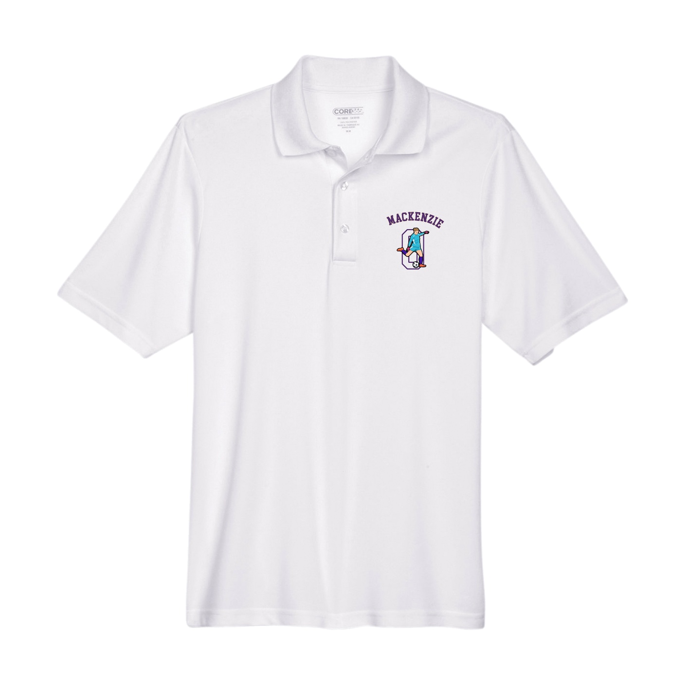 Performance Polo — Shirsey Arch in White