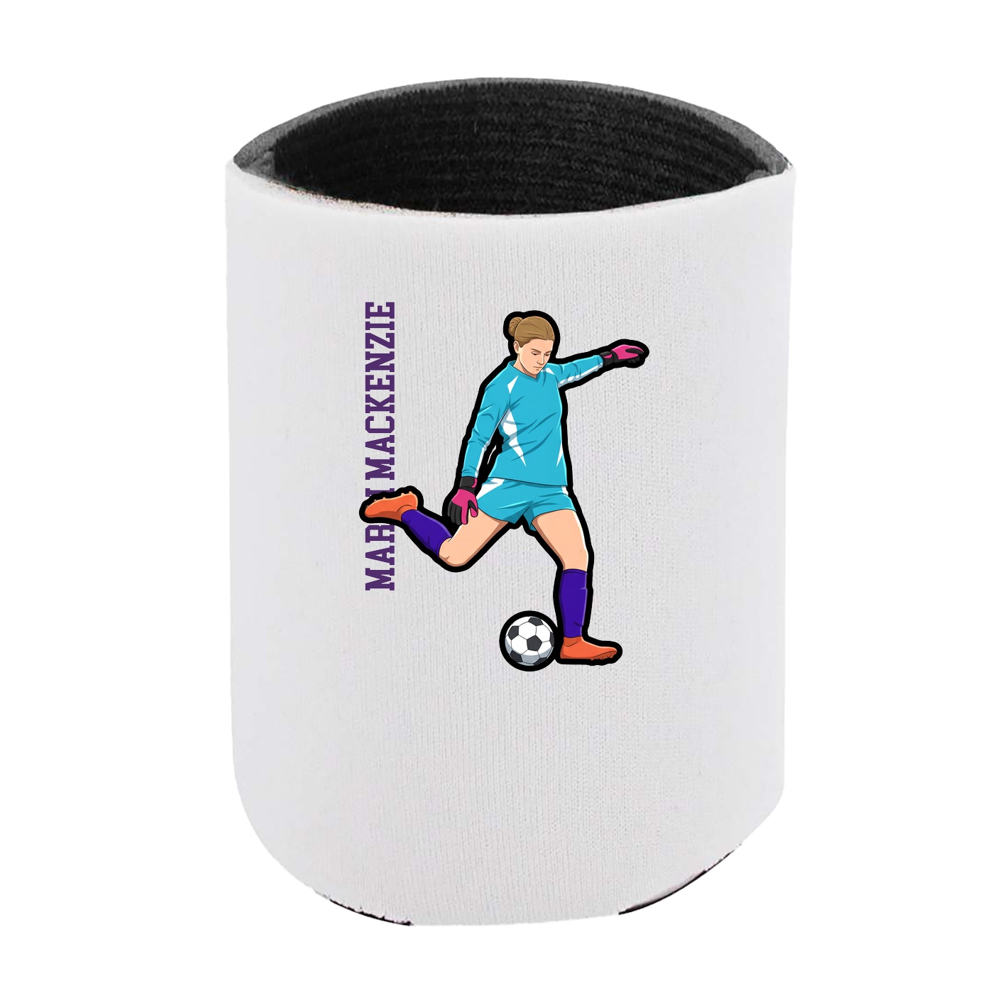 Can Holder — Name Vertical in White