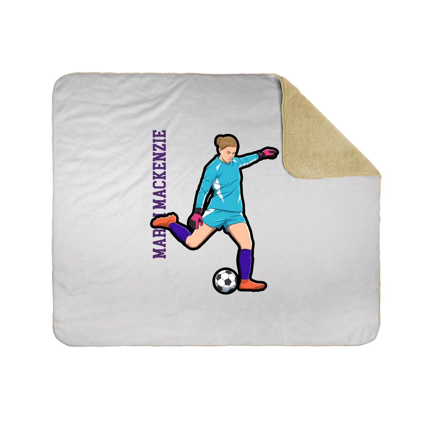 50x60 Sherpa Lined Throw Blanket