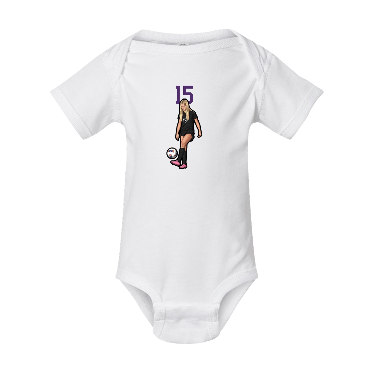 Baby Onesie — Number Top in White