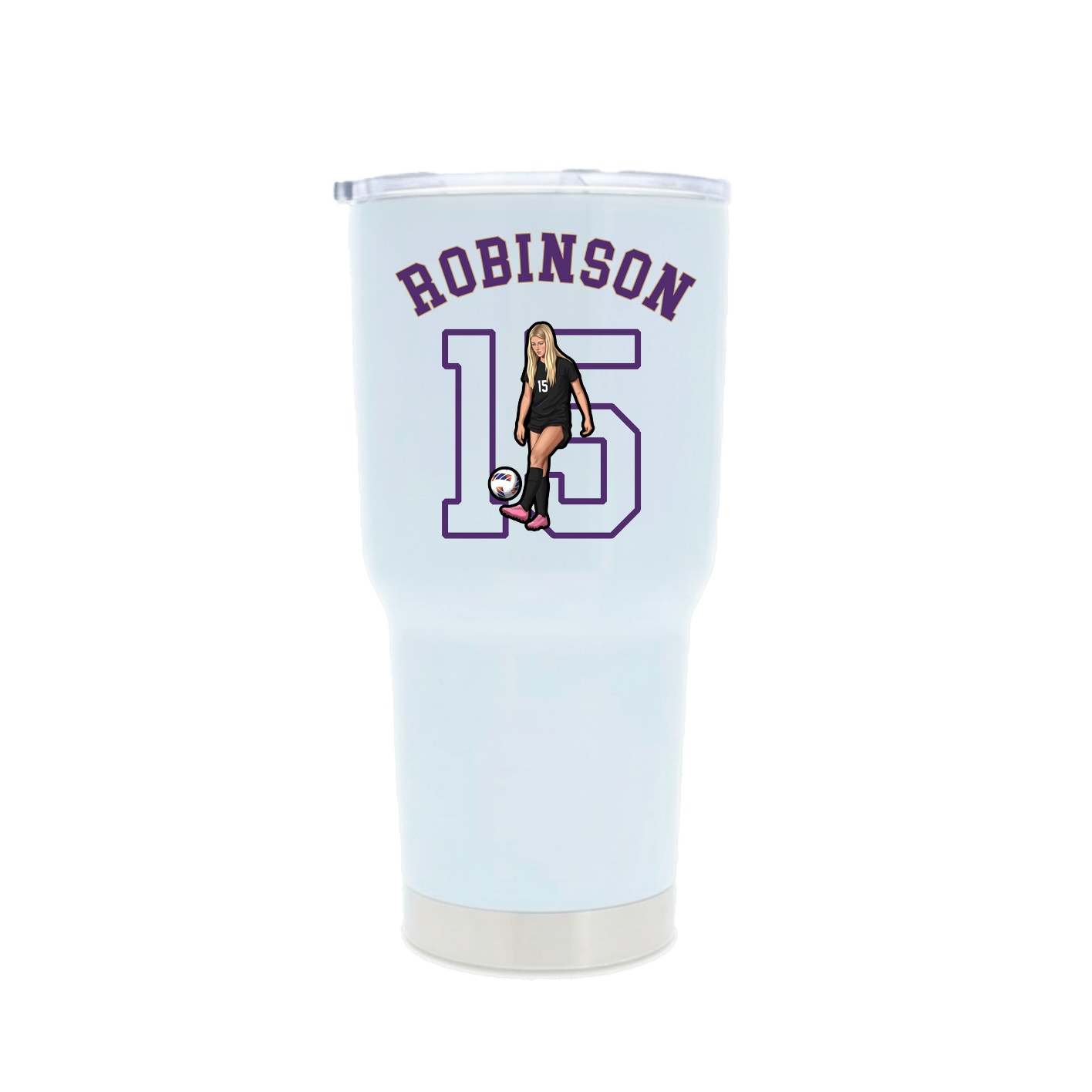 30oz Stainless Steel Tumbler — Shirsey Arch in White