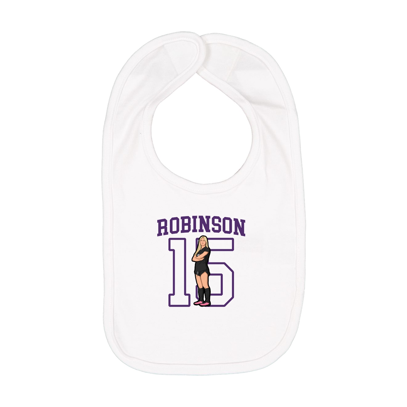 Infant Bib — Shirsey in White