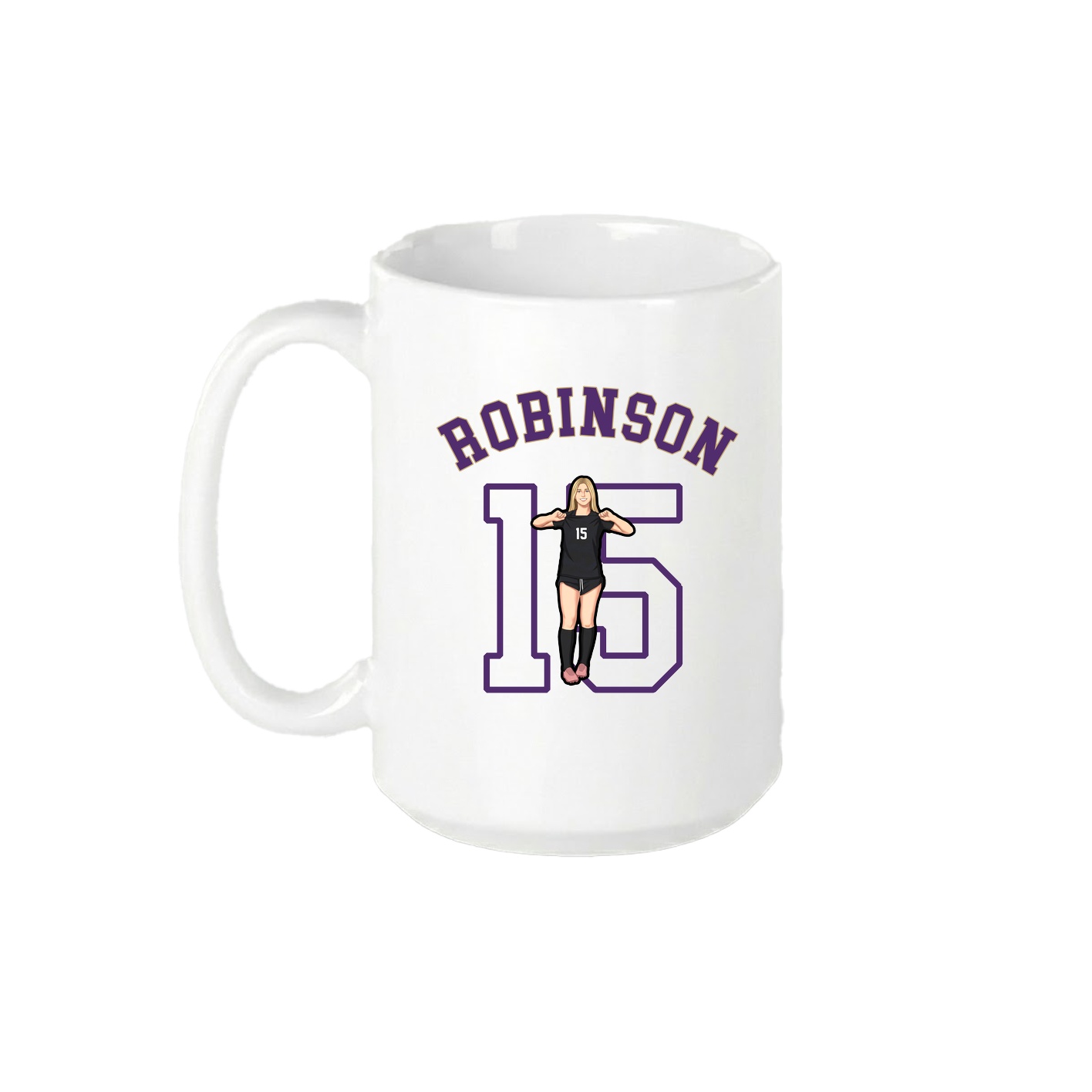 15oz Coffee Mug — Shirsey Arch in White