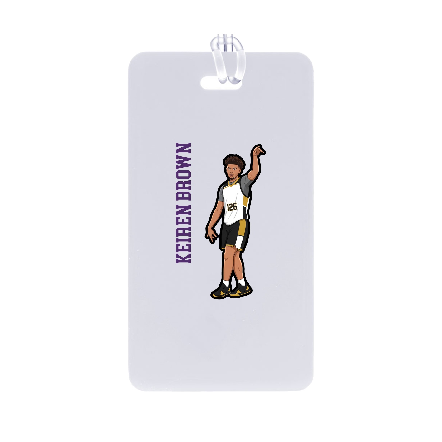 Bag Tag — Name Vertical in Classic