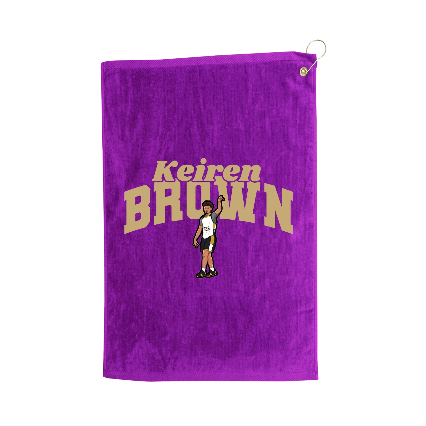 Golf Towel — Signature Arch in Purple