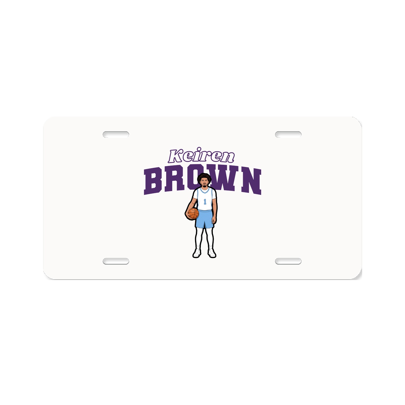 License Plate — Name Arch in Classic