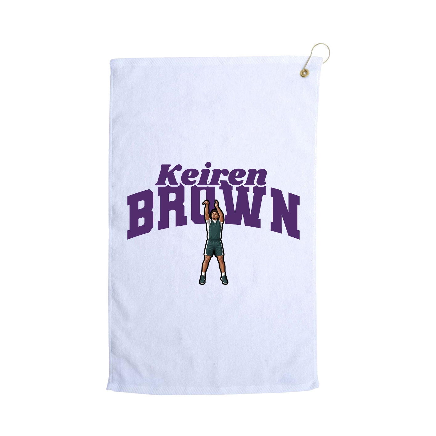 Golf Towel — Signature Arch in White