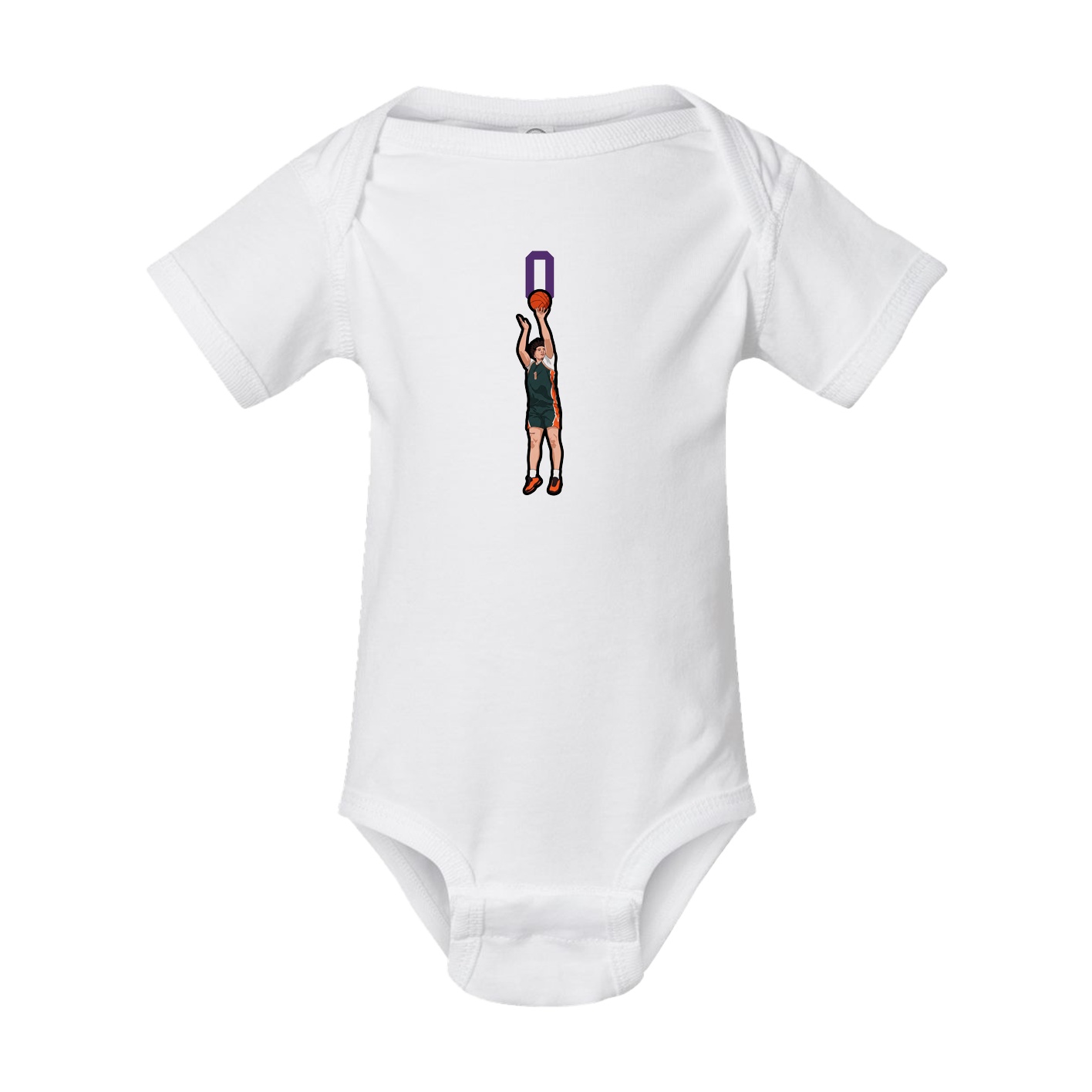 Baby Onesie — Number Top in White