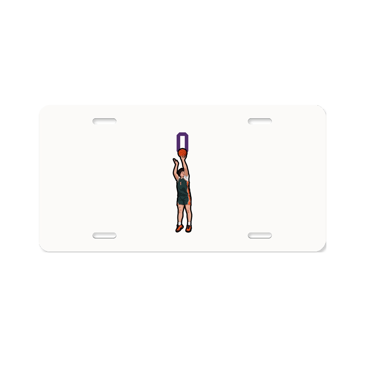 License Plate — Number Top in Classic