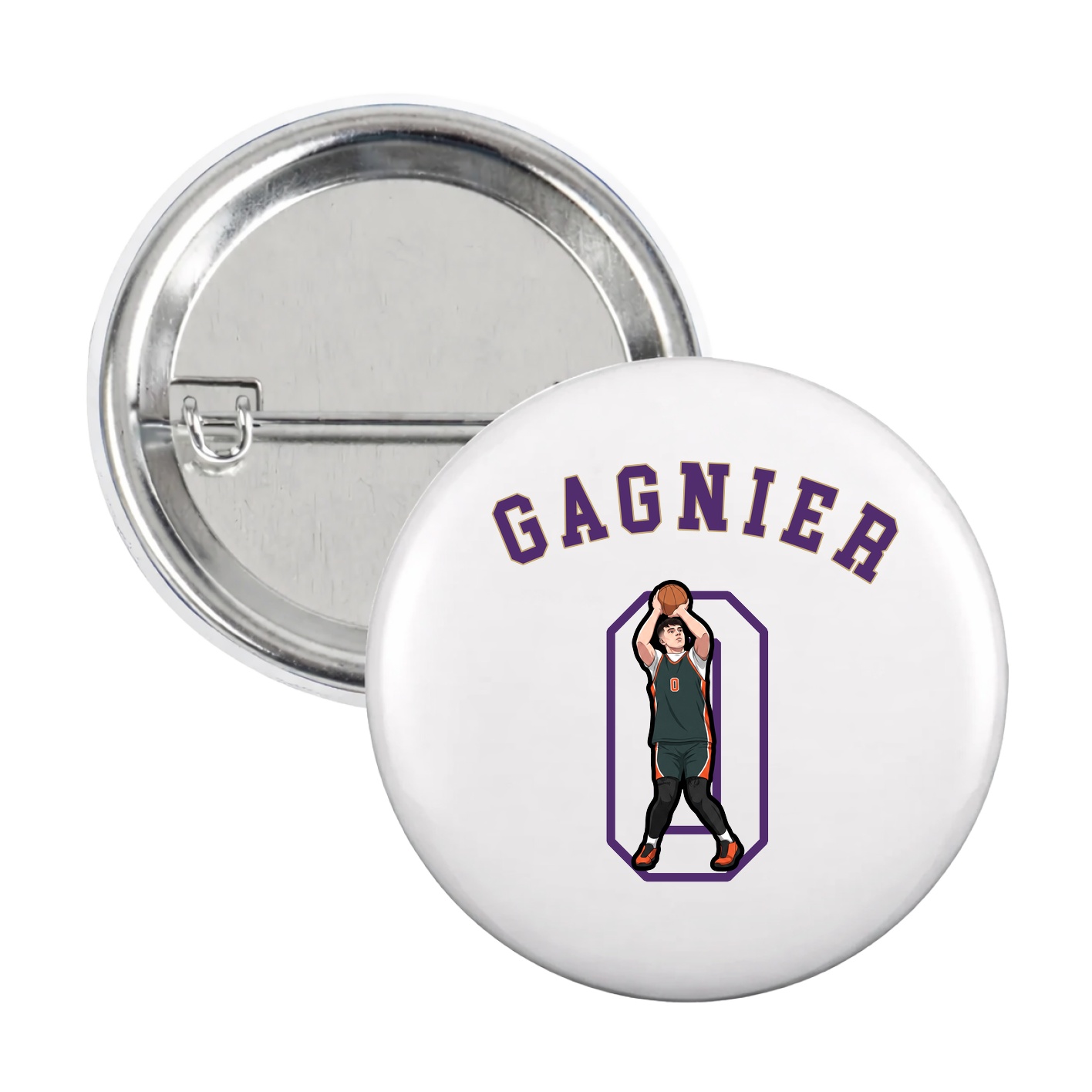 Game Day Button — Shirsey Arch in White