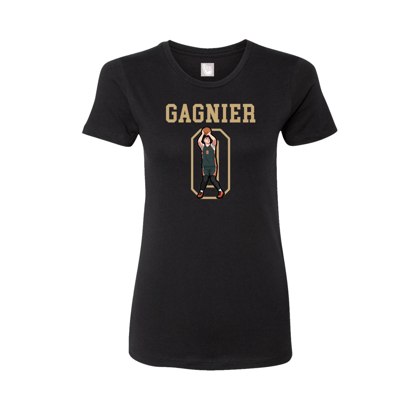 Fitted Women's Tee — Shirsey in Black