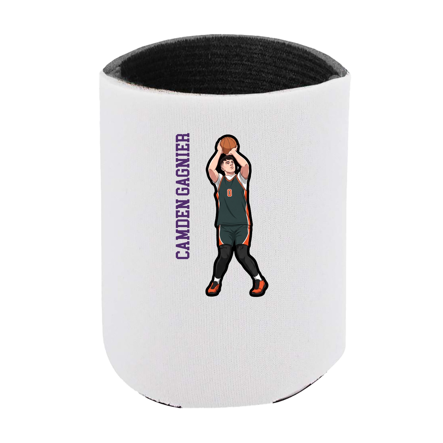 Can Holder — Name Vertical in White