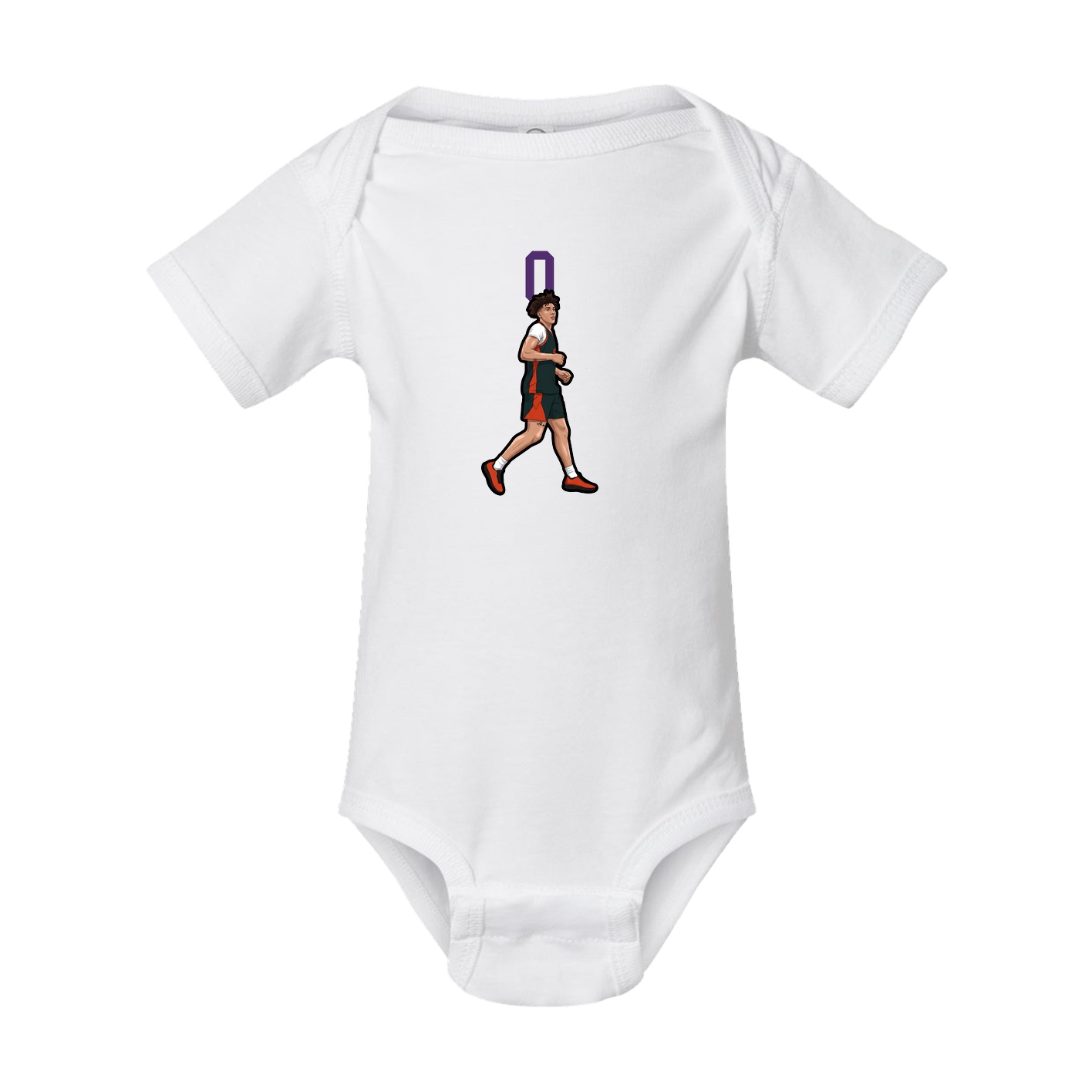 Baby Onesie — Number Top in White