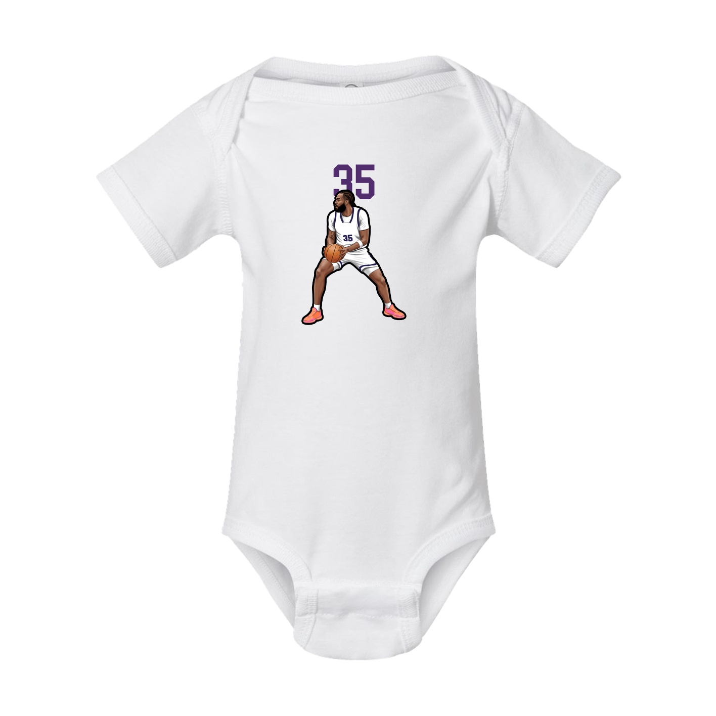 Baby Onesie — Number Top in White