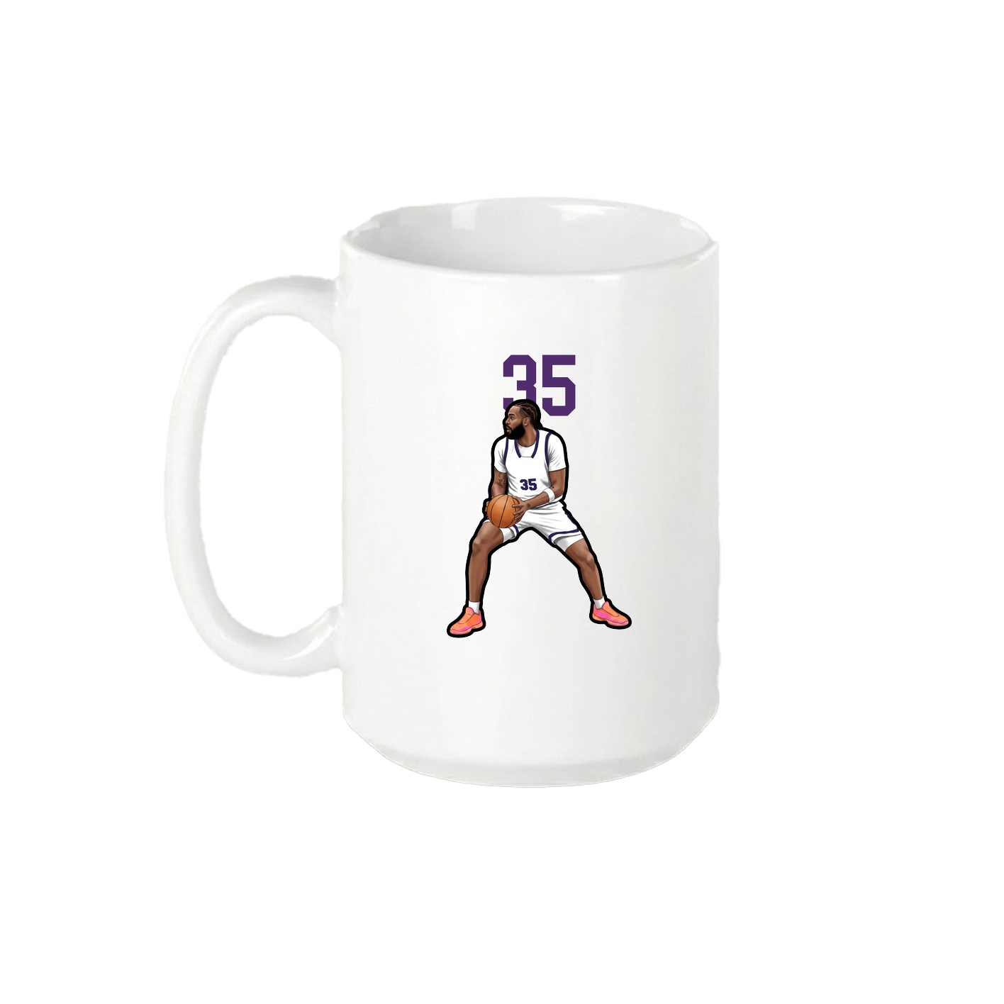 15oz Coffee Mug — Number Top in White